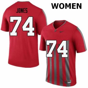 Women's Ohio State Buckeyes #74 Jamarco Jones Throwback Nike NCAA College Football Jersey Original MUH8444CG